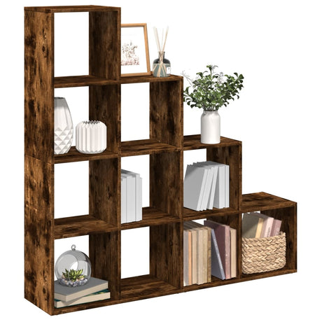 Room Divider Bookcase 3-Tier 137.5X29X Engineered Wood
