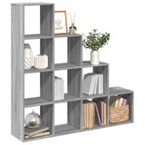 Room Divider Bookcase 3-Tier 137.5X29X Engineered Wood