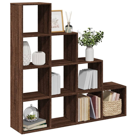 Room Divider Bookcase 3-Tier 137.5X29X Engineered Wood