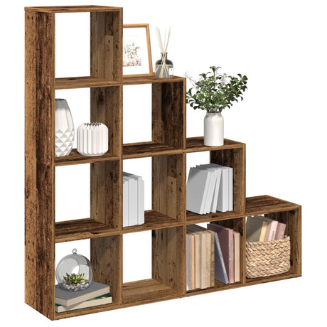 Room Divider Bookcase 3-Tier 137.5X29X Engineered Wood
