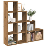 Room Divider Bookcase 3-Tier 137.5X29X Engineered Wood