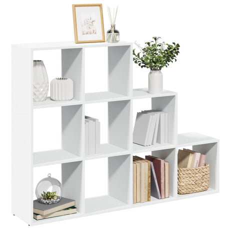 Room Divider Bookcase 3-Tier 137.5X29X Engineered Wood
