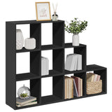 Room Divider Bookcase 3-Tier 137.5X29X Engineered Wood
