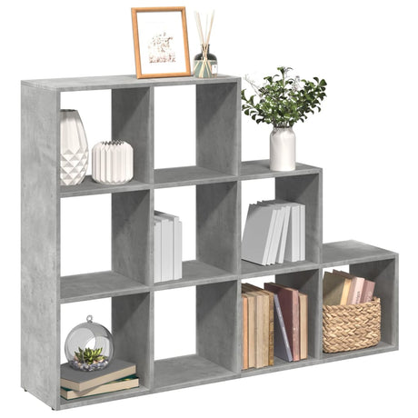 Room Divider Bookcase 3-Tier 137.5X29X Engineered Wood