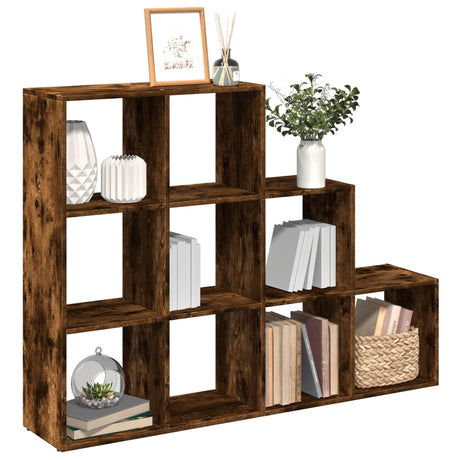 Room Divider Bookcase 3-Tier 137.5X29X Engineered Wood