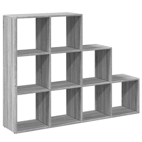 Room Divider Bookcase 3-Tier 137.5X29X Engineered Wood