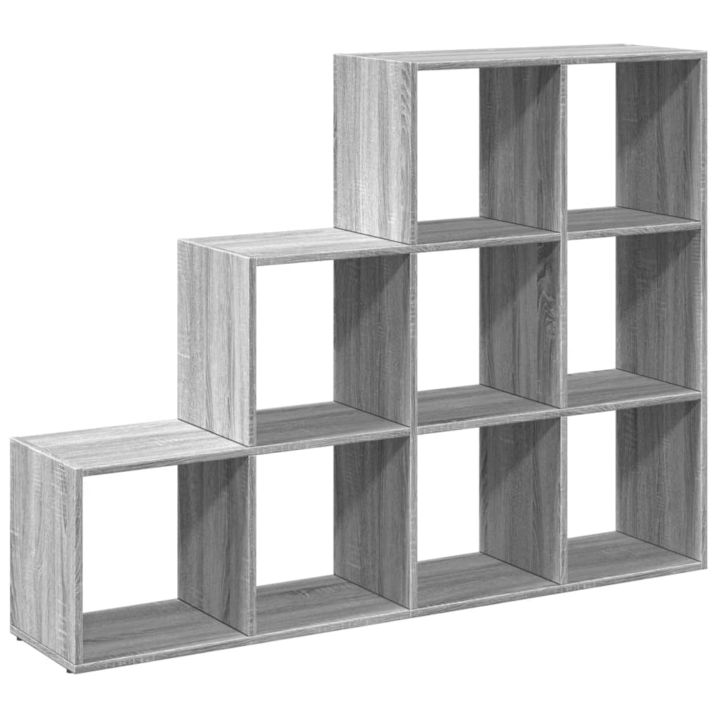 Room Divider Bookcase 3-Tier 137.5X29X Engineered Wood