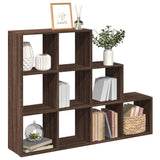 Room Divider Bookcase 3-Tier 137.5X29X Engineered Wood