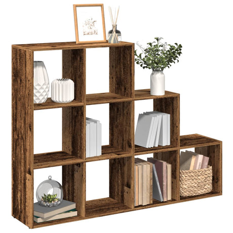 Room Divider Bookcase 3-Tier 137.5X29X Engineered Wood