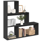 Room Divider Bookcase 4-Tier 143.5X29X Engineered Wood