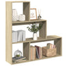 Room Divider Bookcase 4-Tier 143.5X29X Engineered Wood