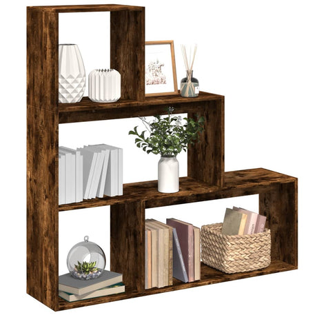 Room Divider Bookcase 4-Tier 143.5X29X Engineered Wood