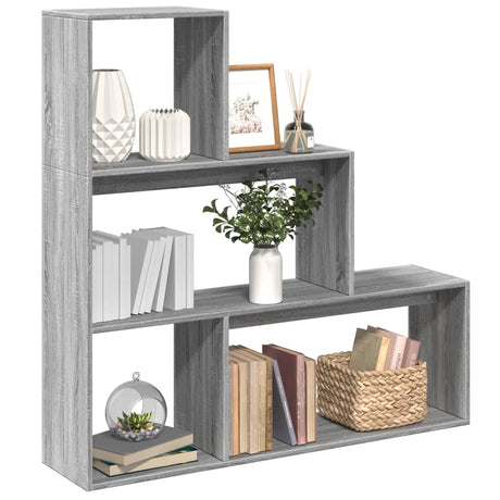 Room Divider Bookcase 4-Tier 143.5X29X Engineered Wood