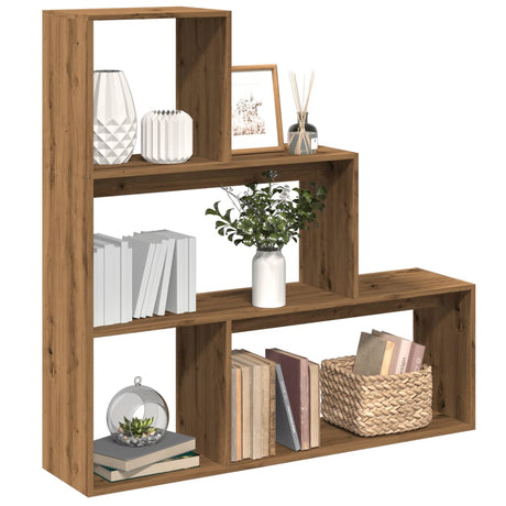 Room Divider Bookcase 4-Tier 143.5X29X Engineered Wood