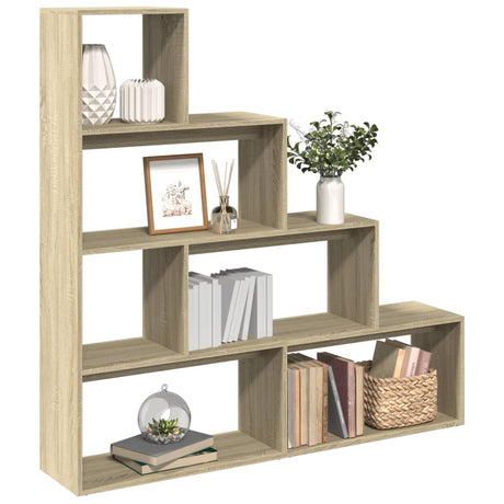 Room Divider Bookcase 4-Tier 143.5X29X Engineered Wood