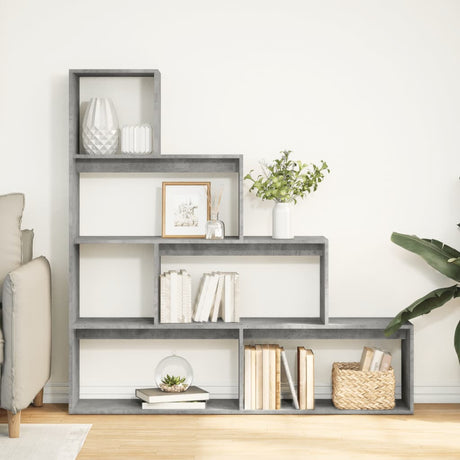 Room Divider Bookcase 4-Tier 143.5X29X Engineered Wood
