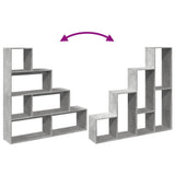 Room Divider Bookcase 4-Tier 143.5X29X Engineered Wood