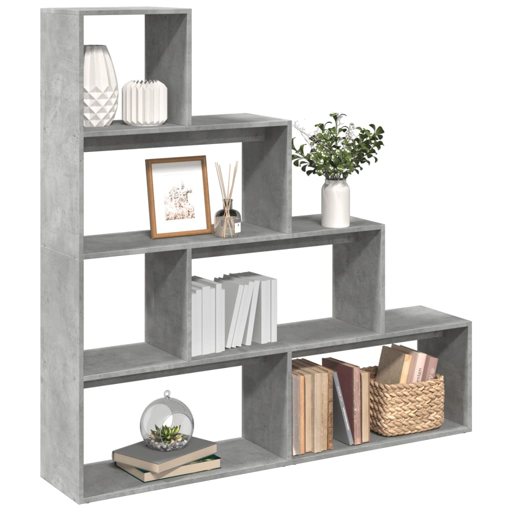 Room Divider Bookcase 4-Tier 143.5X29X Engineered Wood