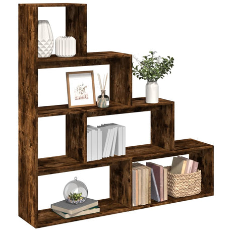 Room Divider Bookcase 4-Tier 143.5X29X Engineered Wood