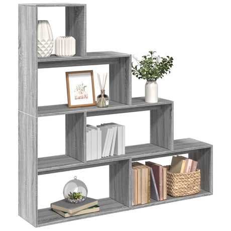 Room Divider Bookcase 4-Tier 143.5X29X Engineered Wood