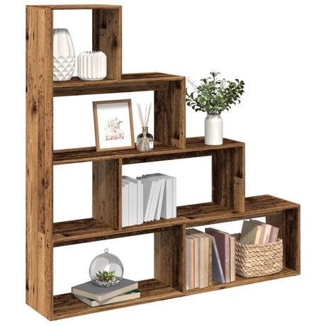 Room Divider Bookcase 4-Tier 143.5X29X Engineered Wood