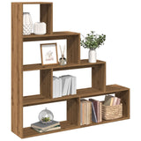 Room Divider Bookcase 4-Tier 143.5X29X Engineered Wood