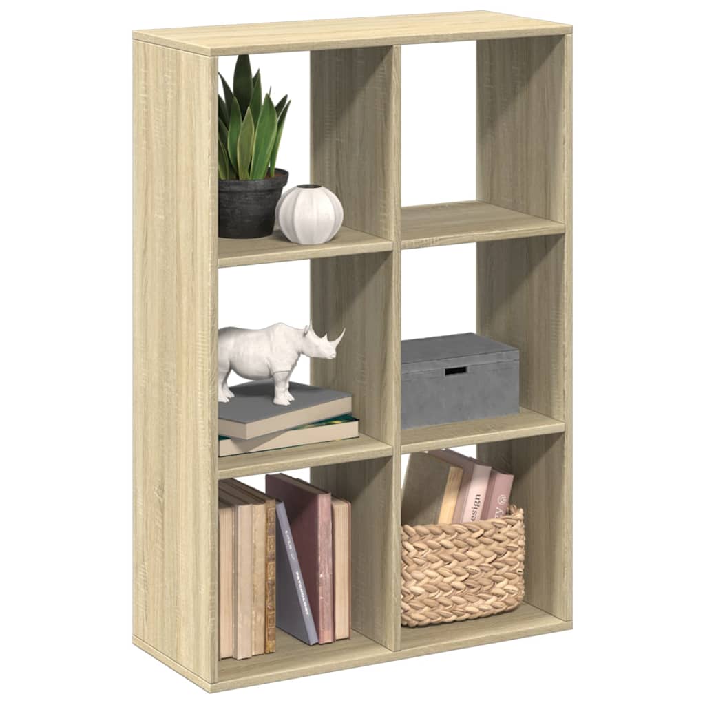 Room Divider Bookcase 69.5X29X Engineered Wood