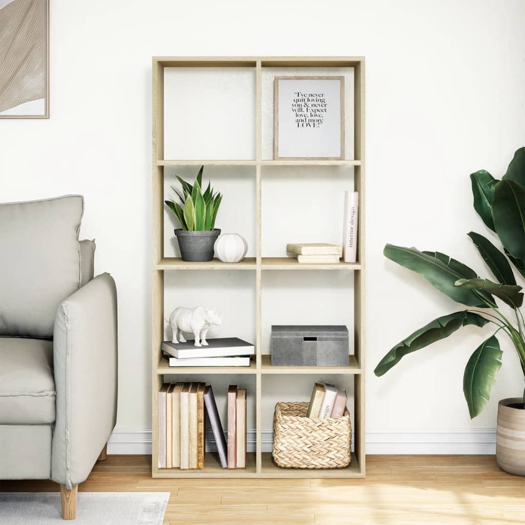 Room Divider Bookcase 69.5X29X Engineered Wood