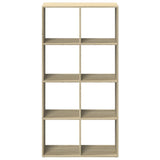 Room Divider Bookcase 69.5X29X Engineered Wood