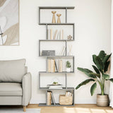 Room Divider Bookcase 6-Tier 70X24X Engineered Wood