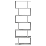 Room Divider Bookcase 6-Tier 70X24X Engineered Wood