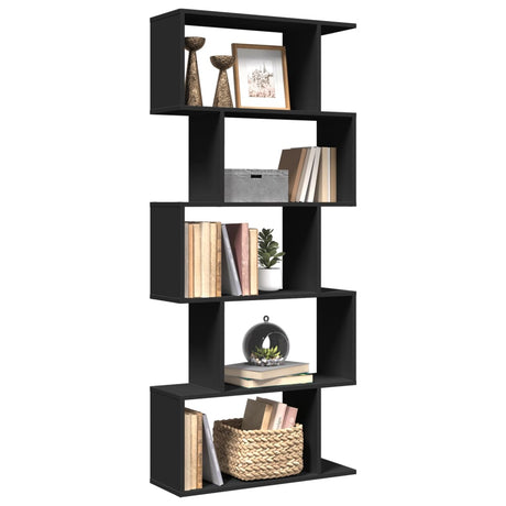 Room Divider Bookcase 6-Tier 70X24X Engineered Wood