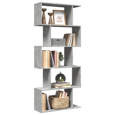 Room Divider Bookcase 6-Tier 70X24X Engineered Wood