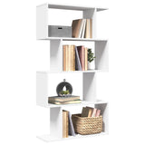Room Divider Bookcase 6-Tier 70X24X Engineered Wood