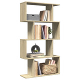 Room Divider Bookcase 6-Tier 70X24X Engineered Wood