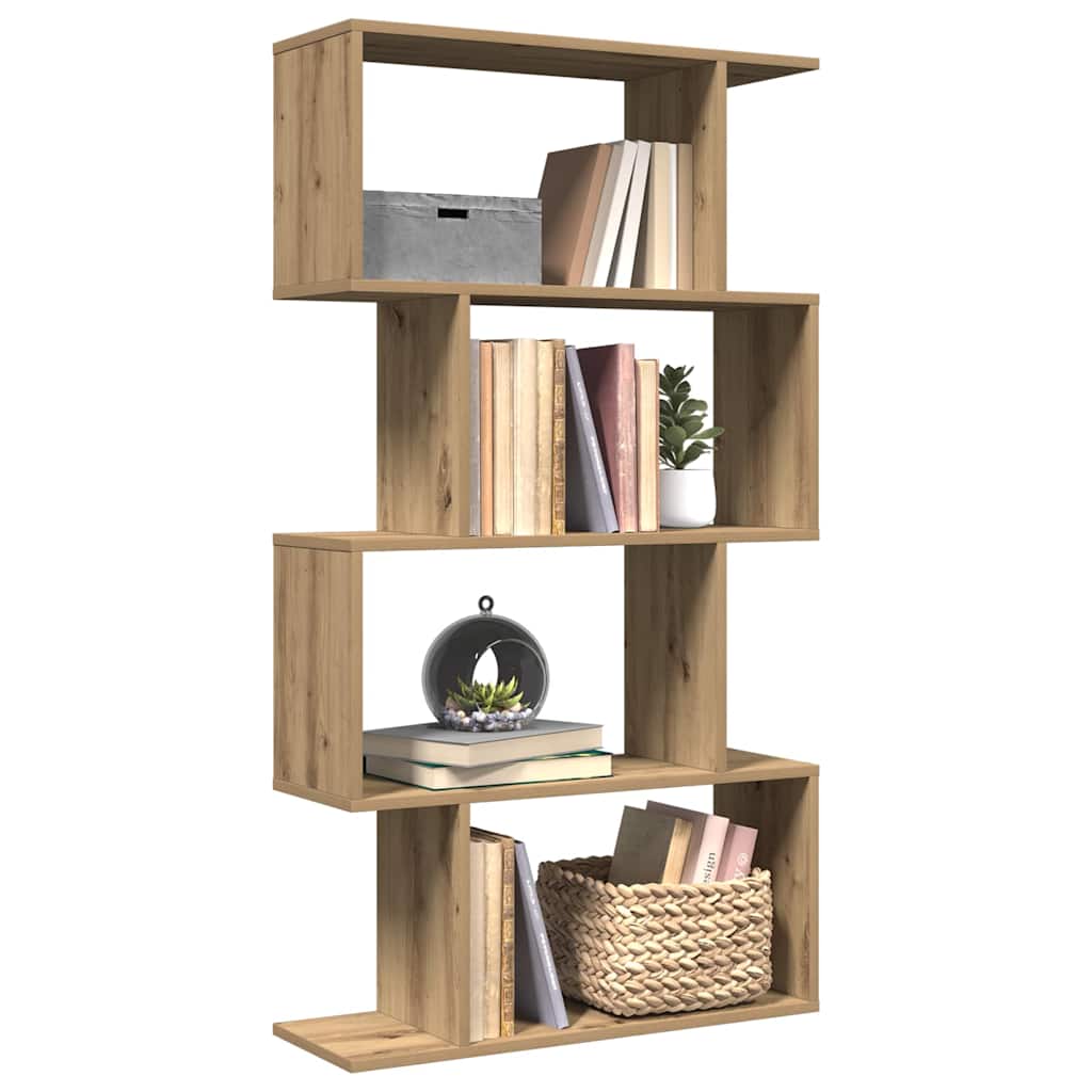 Room Divider Bookcase 6-Tier 70X24X Engineered Wood