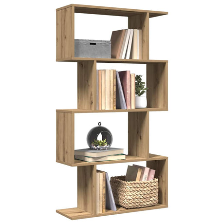 Room Divider Bookcase 6-Tier 70X24X Engineered Wood