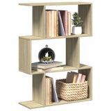 Room Divider Bookcase 6-Tier 70X24X Engineered Wood