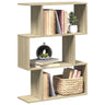 Room Divider Bookcase 6-Tier 70X24X Engineered Wood