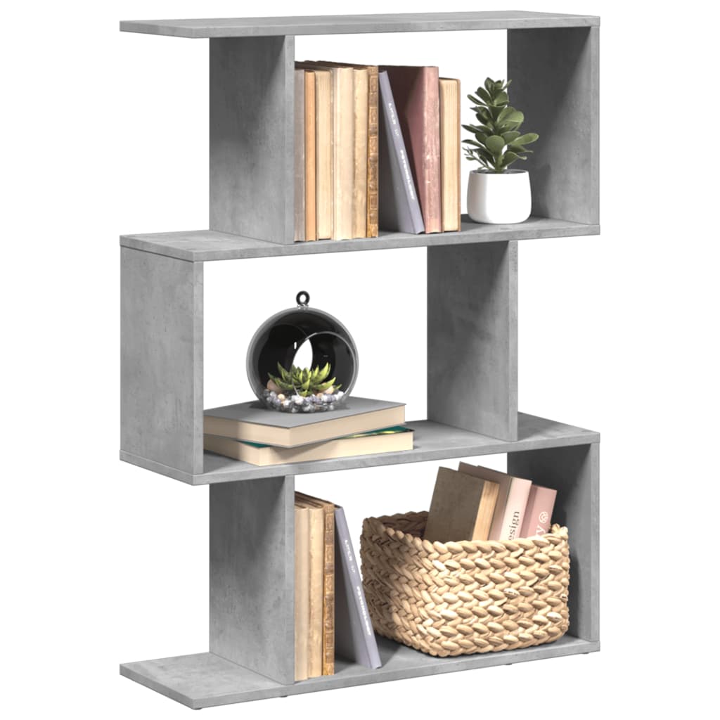 Room Divider Bookcase 6-Tier 70X24X Engineered Wood