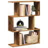Room Divider Bookcase 6-Tier 70X24X Engineered Wood