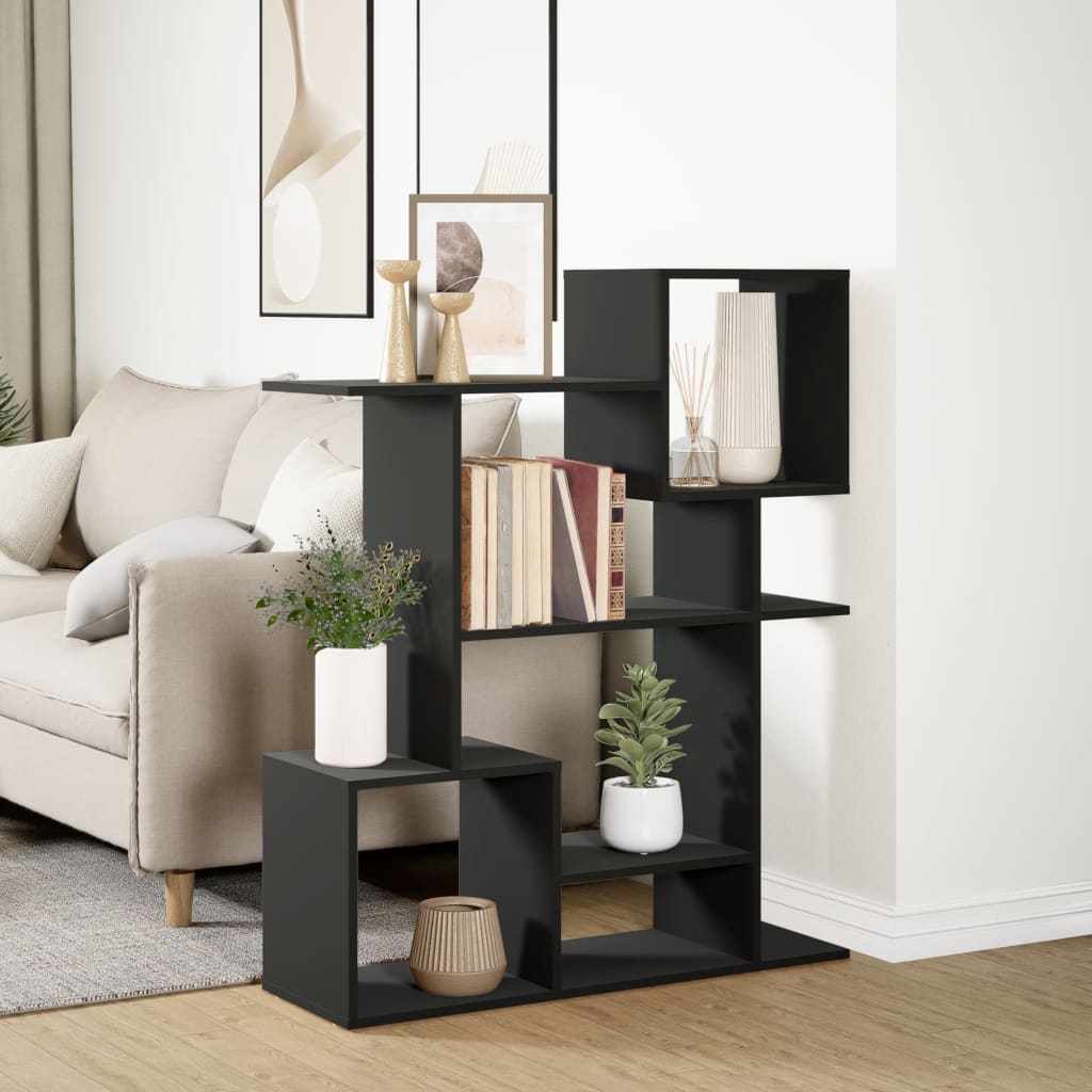 Room Divider Bookcase 92X29X Engineered Wood