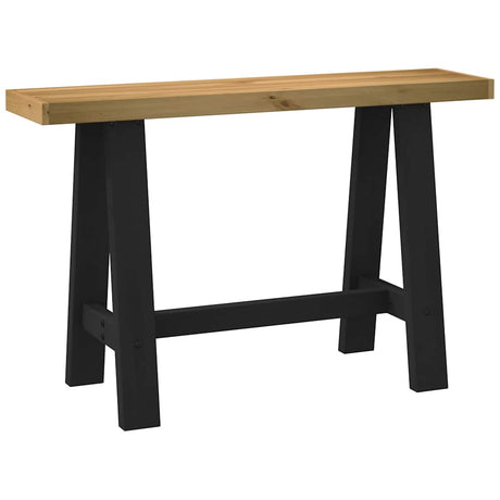 Console Table Noain U-Shaped Legs 120X30X75 Cm Solid Wood Pine
