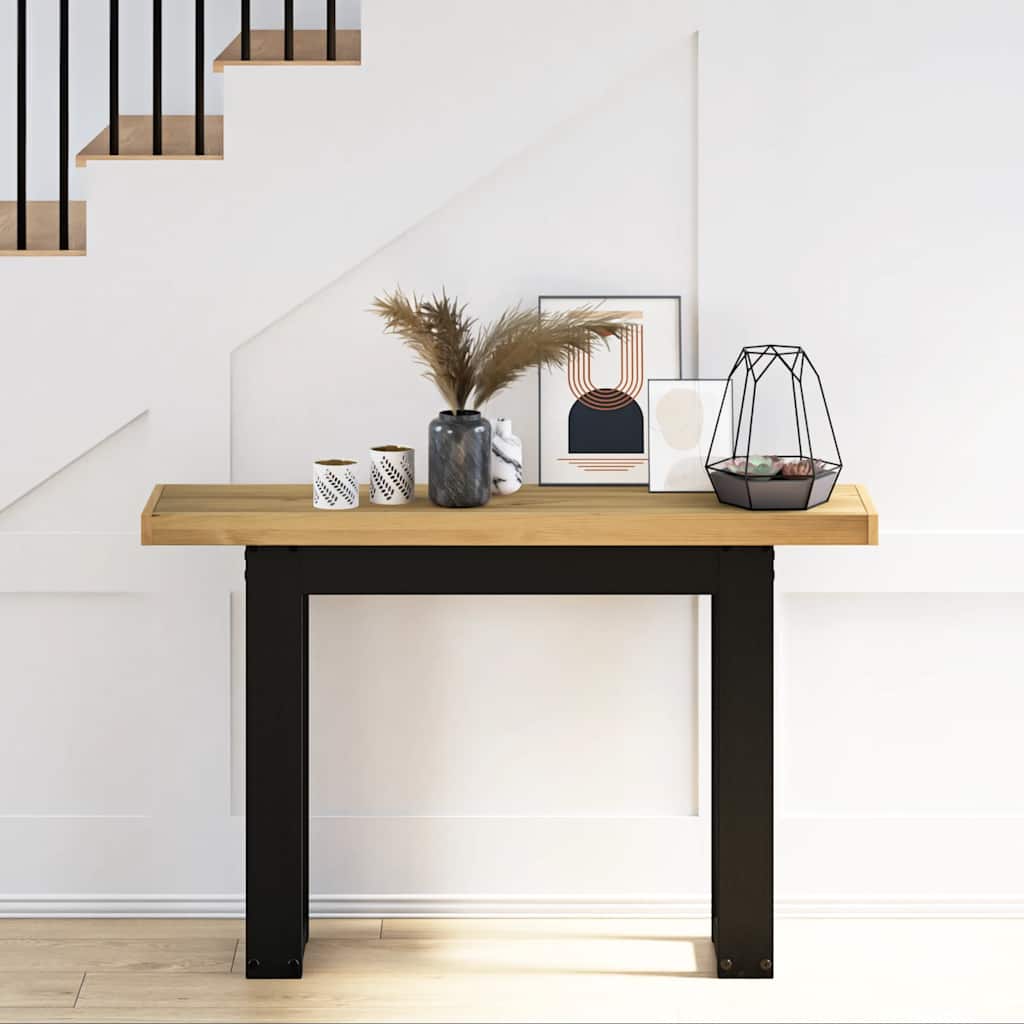 Console Table Noain U-Shaped Legs 120X30X75 Cm Solid Wood Pine
