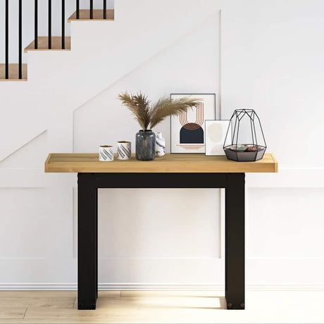 Console Table Noain U-Shaped Legs 120X30X75 Cm Solid Wood Pine