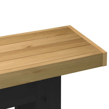 Console Table Noain U-Shaped Legs 120X30X75 Cm Solid Wood Pine