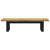 Dining Bench Noain U-Shaped Legs 180X40X45 Cm Solid Wood Pine