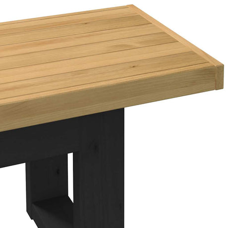 Dining Bench Noain U-Shaped Legs 180X40X45 Cm Solid Wood Pine