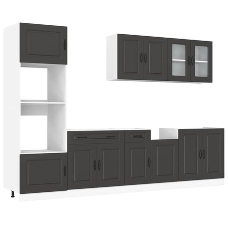 7 Piece Kitchen Cabinet Set Kalmar Engineered Wood