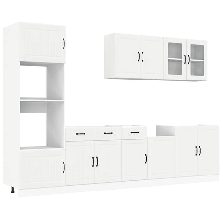 7 Piece Kitchen Cabinet Set Kalmar Engineered Wood